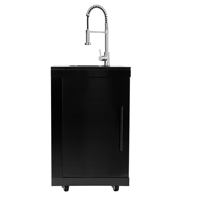 Complete buitenkeuken - spoelbak + kraan - BBQ gasgrill met zijbrander + koelkast