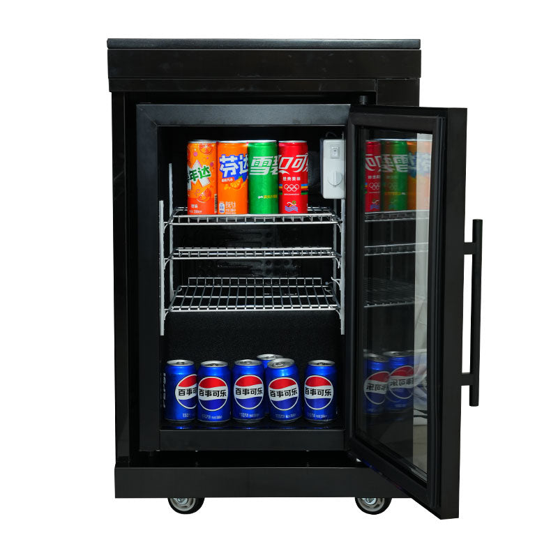 Complete buitenkeuken - spoelbak + kraan - BBQ gasgrill met zijbrander + koelkast
