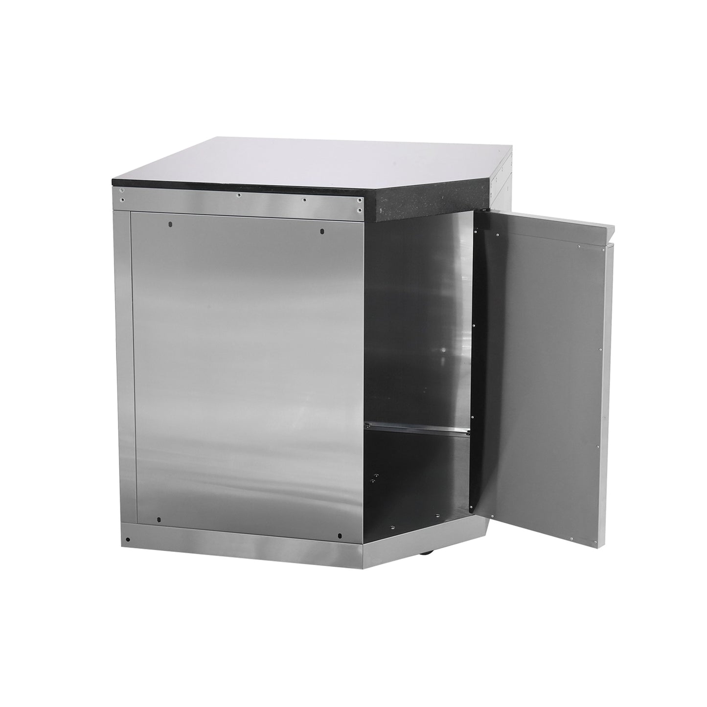 Eckschrank 90° mit Tür (Edelstahl 304)