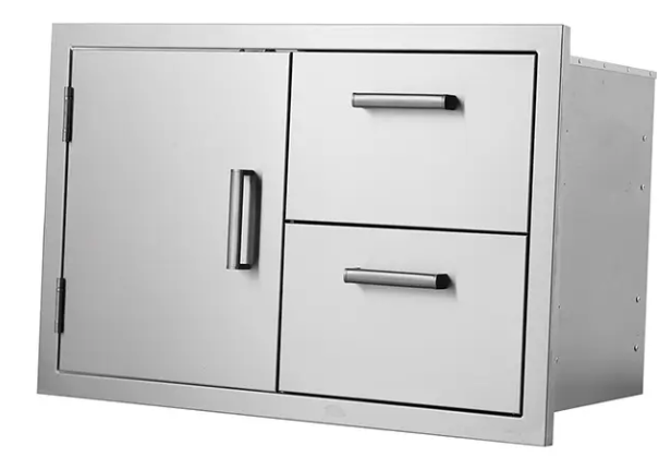 2 Schubladen 1 Tür Einbau-DIY - Rahmen mit 2 Schubladen 1 Tür