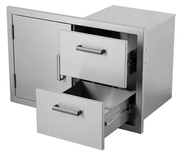 2 Schubladen 1 Tür Einbau-DIY - Rahmen mit 2 Schubladen 1 Tür