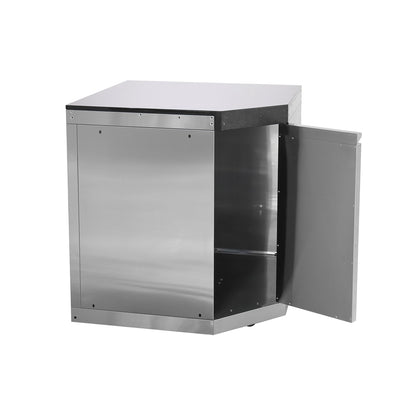 Eckschrank 90° mit Tür (Edelstahl 304)