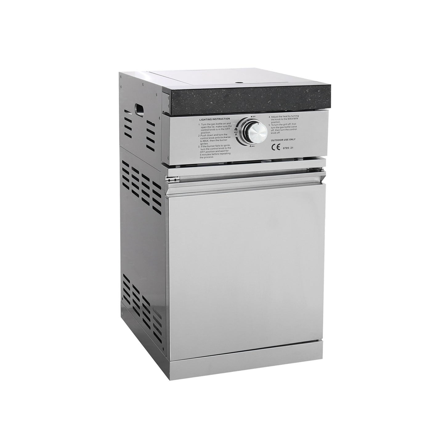 BBQ-Grill - Seitengrill - 1 Keramik-Infrarotbrenner - Freistehend