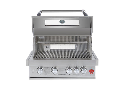 Gasgrill - Einbau - 4 Rohrbrenner 1 hinterer Brenner